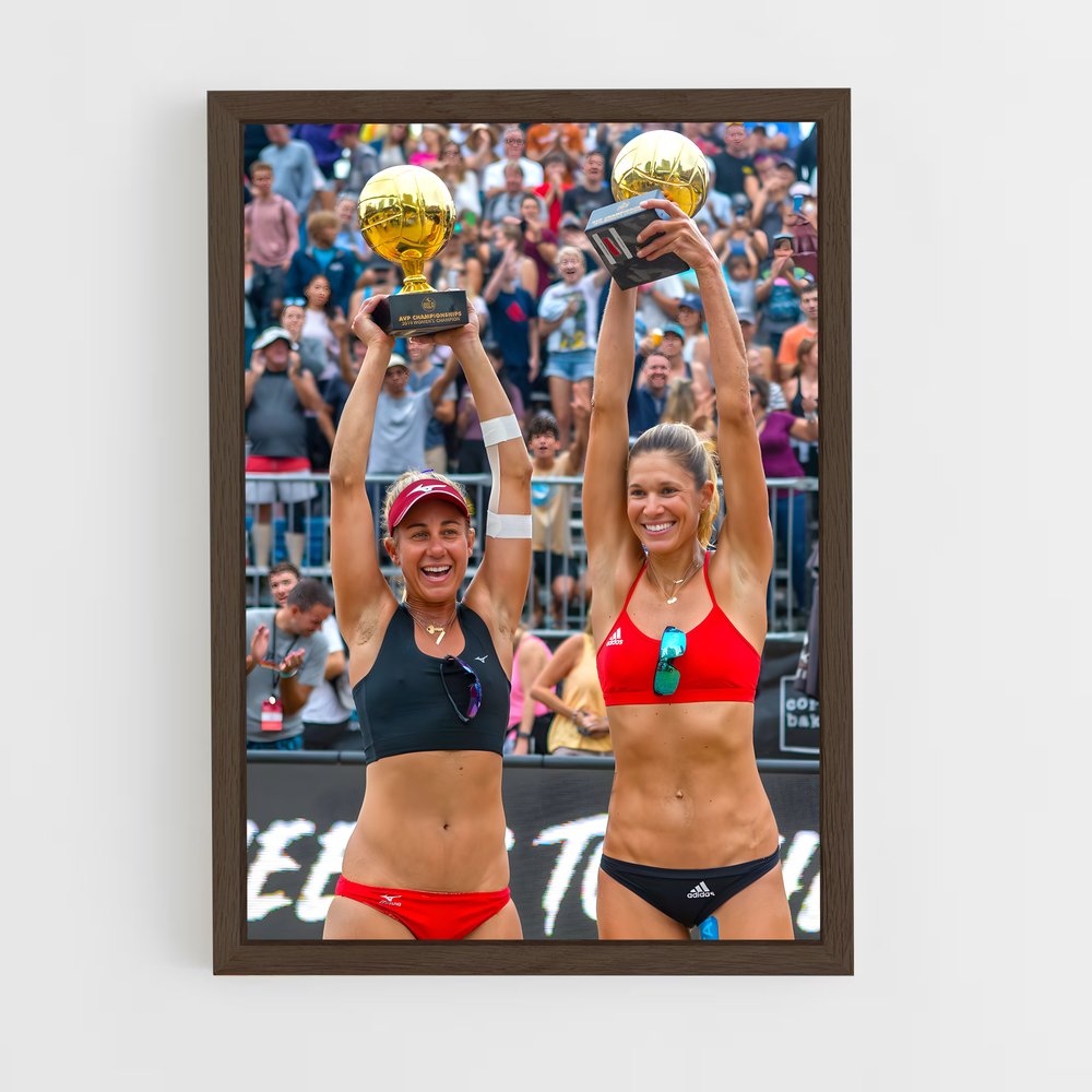 Poster Triomphe Féminin – affiche Beach-volley (vue 5)